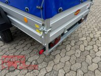 Böckmann TL-AL 2513/135 ALU Tieflader Anhänger - gebremst mit Hochplane SP-Line und ÖKO Schräge