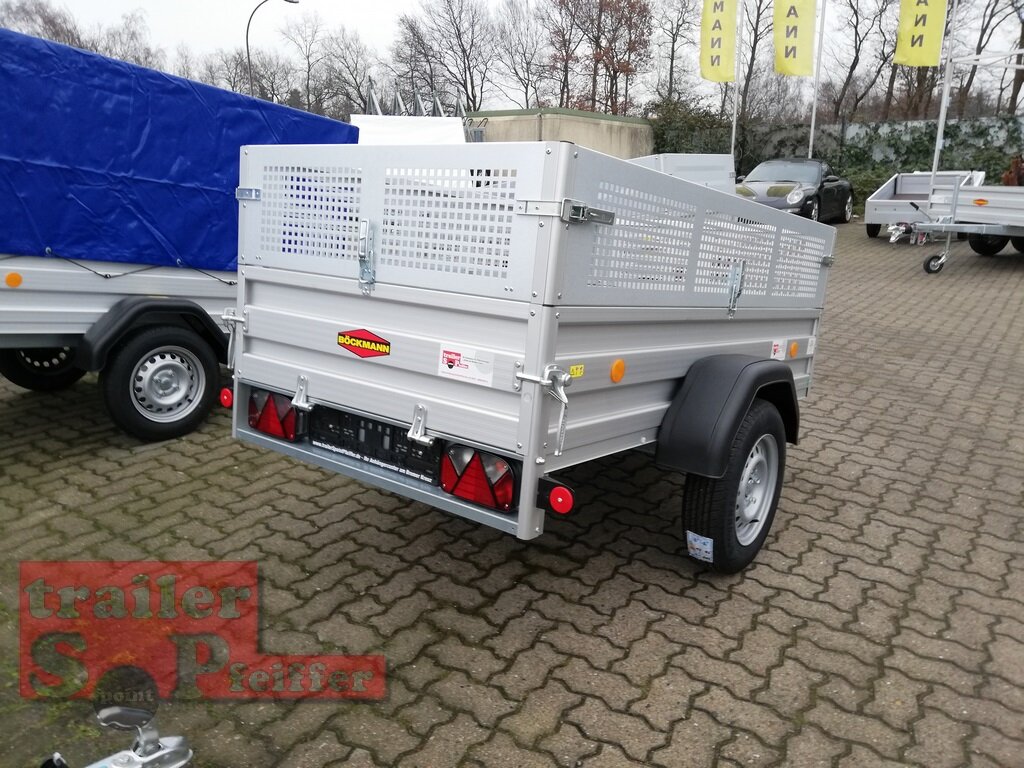 Böckmann TL-AL 2111/75 ALU Tieflader Anhänger - Ungebremst Mit Laubau ...