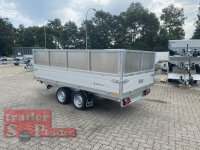 Saris K3 356 184 3500 2 E - 3500 kg 3 Seitenkipper - mit Elektro + NOT Pumpe und Kastenaufsatz - ALU - RAMPEN - STÜTZEN - STAUKISTE