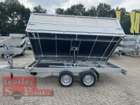 Saris K3 356 184 3500 2 E - 3500 kg 3 Seitenkipper - mit Elektro + NOT Pumpe und Kastenaufsatz - ALU - RAMPEN - STÜTZEN - STAUKISTE