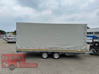 EDUARD 5022 -GD- Hochlader, Bordwände 30cm -3500kg- Lfh: 63cm -195/50R13 mit Hochplane SP-Line Schiebeplane links - RUNDDACH