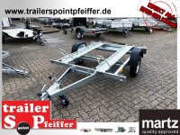 martz GP2 Premium für bis zu 2 Motorräder - kippbarer Motorrad - Anhänger - 750 kg - 2 Standschienen - 100 KM/H