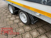 EDUARD 4020 -GD- Hochlader, Auffahrschienen & Winde, Bordwände 30cm -2700kg- Lfh: 63cm -195/50R13 mit Hochplane SP-Line ROLLFIX beidseitig + Heckrollo