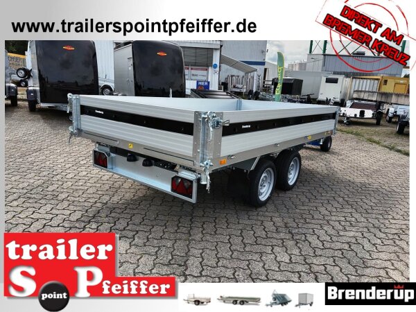 REDUZIERT Brenderup TT 5325ATB 3000 kg  3-SEITEN-KIPPER - Rampenschacht -  Elektro und Not - Pumpe