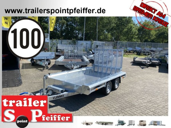 Vlemmix TX 353015 - Maschinentransporter - Baggeranhänger mit ALU Boden - 100 KM/H