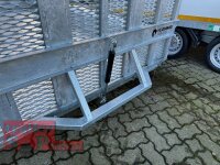 Vlemmix MT-4018-3500 - I - Schwanenhals - Höhenverstellung Deichsel DIN Öse - ALU Boden - Maschinentransporter - Baggeranhänger 400 x 180 - 3500 kg - 3 Achser