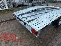 martz GT 400/2 S 3 T - leichter Autotrailer - vorne und hinten abgeknickt - Winde - Radstopper