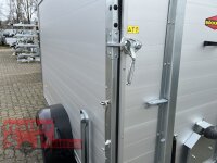 Böckmann KT-PB-AL 2513/135 F ALU Kofferanhänger mit Polyesterbug dunkelgrün Tür / Rampe Kombination - Designpaket - anthrazit