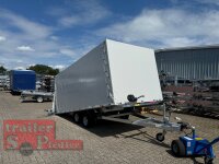 Lorries PLI27-4521 - 2700 kg kippbarer leichter Autotrailer mit ALU Standschienen mit Hochplane SP-Line EDITION GREYHOUND - 100 KM/H