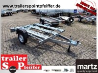 martz GP3 Premium für bis zu 3 Motorräder - kippbarer Motorrad - Anhänger - 750 kg - 3 Standschienen - 100 KM/H