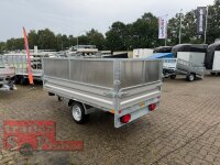 HUMBAUR HUK 152715 I 268 x 150 I 1500 KG I Rückwärtskipper mit Handpumpe mit Stahl - Kastenaufsatz