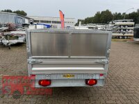 HUMBAUR HUK 152715 I 268 x 150 I 1500 KG I Rückwärtskipper mit Handpumpe mit Stahl - Kastenaufsatz