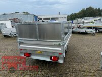 HUMBAUR HUK 202715 I 268 x 150 I 2000 KG I Rückwärtskipper mit Handpumpe mit Stahl - Kastenaufsatz