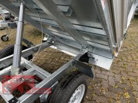 HUMBAUR HUK 202715 I 268 x 150 I 2000 KG I Rückwärtskipper mit Handpumpe mit Stahl - Kastenaufsatz