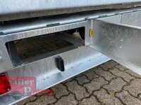 HUMBAUR HTK 3500.37 I 363 x 185 I 3500 KG I Dreiseitenkipper mit E-Pumpe - Rampenschacht  mit Stahl - Kastenaufsatz