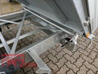 HUMBAUR HTK 3500.37 I 363 x 185 I 3500 KG I Dreiseitenkipper mit E-Pumpe - Rampenschacht  mit Stahl - Kastenaufsatz