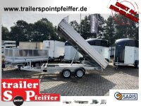 B-WARE I Saris K3 356 184 3500 2 E - 3500 kg 3 Seitenkipper - mit Elektropumpe + NOT  - ALU Rampen und Stützen