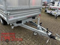 B-Ware I Pongratz 3-SKS 3600/17 T 3500 Stahlwände Tandem Dreiseitenkipper E-Pumpe mit geschlossenem Kastenaufsatz 60 cm