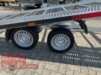 Lorries PLI35-5521 - 3500 kg kippbarer leichter Autotransporter mit ALU Standschienen