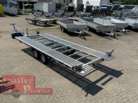 Lorries PLI35-5521 - 3500 kg kippbarer leichter Autotransporter mit ALU Standschienen