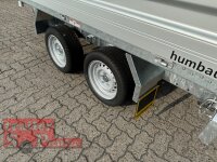 HUMBAUR HTK 2700.27 I 267 x 150 I 2700 KG I Dreiseitenkipper mit E-Pumpe - Rampenschacht