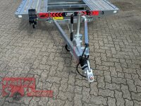 Lorries PL35-5021 - 3500 kg kippbarer leichter Autotransporter mit ALU Standschienen und Rampen