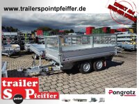 B-Ware Pongratz 3-SKS 3100/17 T-AL 3000 - 3 Seitenkipper mit E-Pumpe - Original Laubgitter