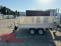 HUMBAUR HUK 202715 I 268 x 150 I 2000 KG I Rückwärtskipper mit FLEXePUMPE und Stahl - Kastenaufsatz