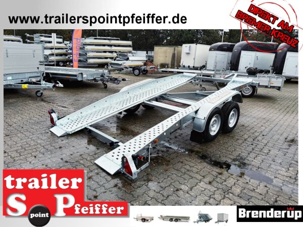 Brenderup AT3000LBTB U 120 - 3000 kg  Autotransporter Trailer mit Hydraulik und Winde