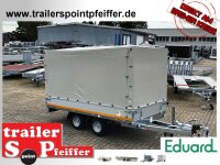 EDUARD 3015 -GD- Hochlader, Bordwände 30cm -2000kg- Lfh: 56cm -195/55R10 mit Hochplane EDITION Black Bill