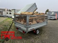 Ausstellungsstück - Pongratz L-RK 2715 G-AL 1500 kg ALU Rückwärtskipper gebremst mit Laubgitter und Ladung Brennholz