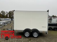 HUMBAUR HK 253218 - 20 PF30 RA  - Kofferanhänger - 318 x 173 x 188 cm - 2500 KG mit Überfahrwand und Verkaufsklappe in FR rechts