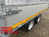 B-Ware I EDUARD 2615 -GD- Hochlader, Auffahrschienen, Bordwände 30cm -2000kg- Lfh: 63cm -195/50R13 - mit SI-GI Laubgitter