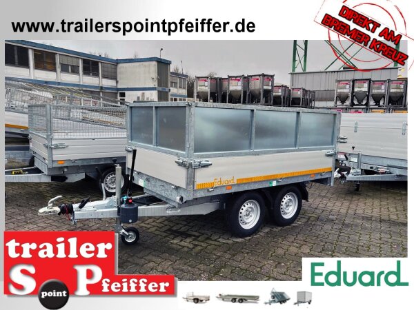 B-Ware I EDUARD 2615 -GD- Heckkipper, Bordwände 30cm -2500kg- H-Pumpe - Lfh: 72cm -165R13 mit Stahl - Kastenaufsatz