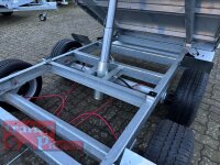 HUMBAUR HUK 273117 I 314 x 175 I 2700 KG I Rückwärtskipper mit Handpumpe mit SI-GI Laubgitter