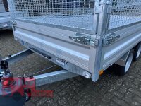 HUMBAUR HUK 273117 I 314 x 175 I 2700 KG I Rückwärtskipper mit Handpumpe mit SI-GI Laubgitter