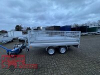 HUMBAUR HUK 273117 I 314 x 175 I 2700 KG I Rückwärtskipper mit Handpumpe mit SI-GI Laubgitter