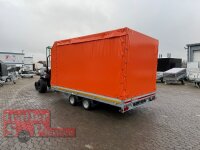 4022 -GD- Hochlader, Auffahrschienen & Winde, Bordwände 30cm -2700kg- Lfh: 56cm -195/55R10 mit Hochplane SP-Line Öko Schräge - Verkaufsklappe - Schiebeplane und Runddach