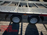 Lorries PL30-5521 - 3000 kg kippbarer leichter Autotransporter mit ALU Standschienen und Rampen