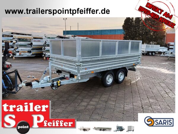 SARIS Dreiseitenkipper 360 176 3500 2 HDS E Heavy Duty STAHL WÄNDE - FULL LED - Rampenschacht - E-PUMPE mit Stahl - Kastenaufsatz 60 cm