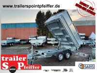 SARIS Dreiseitenkipper 310 176 3500 2 HDS E Heavy Duty STAHL WÄNDE - FULL LED - Rampenschacht - E-PUMPE mit Stahl Kastenaufsatz 60 cm