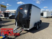 Böckmann KT-PB-AL 3015/27 M F ALU Kofferanhänger mit Polyesterbug - Tür-/Rampekombination - Seitentür