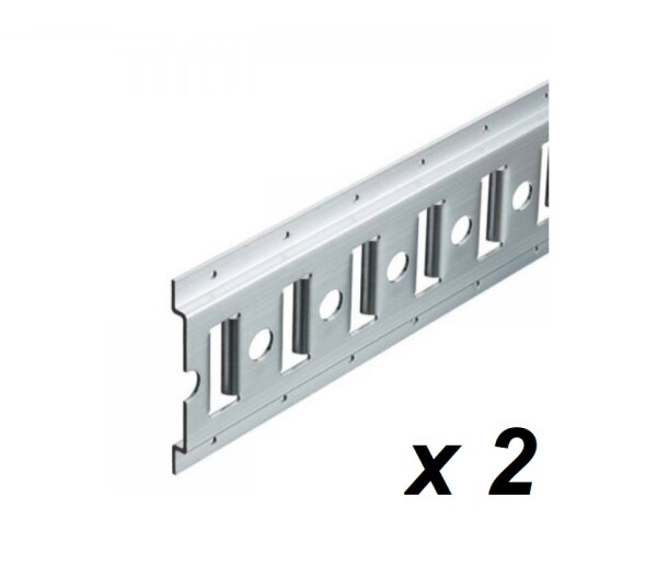 2 Reihen links und rechts, Höhe auf  50 und 120 cm